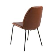 Carmen design szék, brandy textilbőr