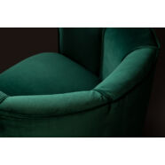 Flower fotel, sötétzöld bársony