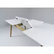 Dot butterfly bővíthető asztal, fehér/tölgy
