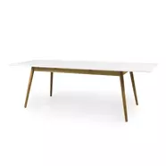 Dot butterfly bővíthető asztal, fehér/tölgy