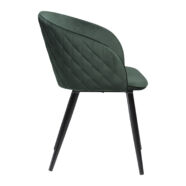 Dual design karfás szék, sötétzöld bársony, KIFUTÓ!