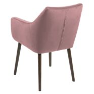 Flora design szék, rózsaszín bársony