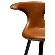 Flair counter alacsony design bárszék, barna textilbőr
