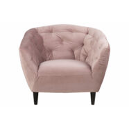 Ria fotel, rózsaszín bársony