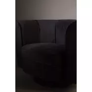 Flower fotel, fekete bársony