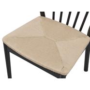 Norrland design szék, fonott ülőlap, fekete fa láb