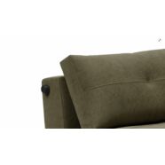 Cubed 160 ágyazható kanapé, zöld kordbársony, tölgy láb