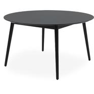 Argona bővíthető étkezőasztal, fekete, D130 cm