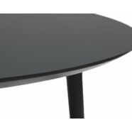 Argona bővíthető étkezőasztal, fekete, D130 cm