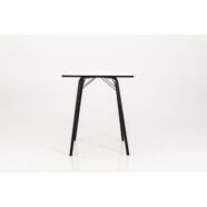 Bar asztal, fehér, 80x80 cm