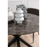 Heaven kerek étkezőasztal, D120 cm, barna márvány