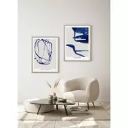 Minimal Cobalt kép, 53x73 cm