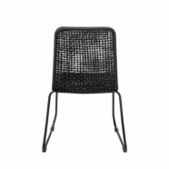 Mundo kerti szék, fekete fém