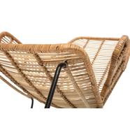 Lake karfás lounge szék, natúr rattan
