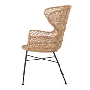 Oudon karfás lounge design szék, natúr rattan