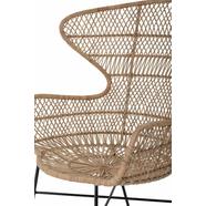 Oudon karfás lounge design szék, natúr rattan