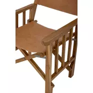 Guus design szék, barna bőr, natúr váz