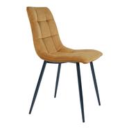 Middelfart design szék, mustársárga bársony