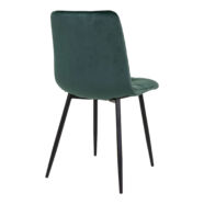Middelfart design szék, sötétzöld bársony