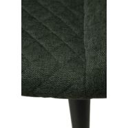 Vetro design counter bárszék, zöld szövet, fekete fa láb