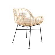 Tiger design karosszék, natúr rattan