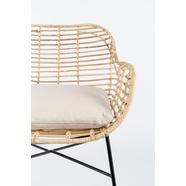 Tiger design karosszék, natúr rattan