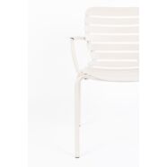 Vondel kerti szék karfával, fehér