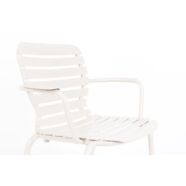 Vondel kerti szék karfával, fehér