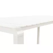Vondel kerti asztal, fehér, 168,5x87 cm