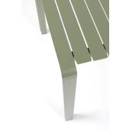 Vondel kerti asztal, zöld, 214x97 cm