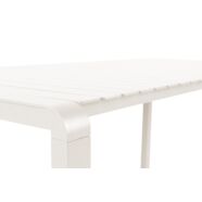 Vondel kerti asztal, fehér, 214x97 cm