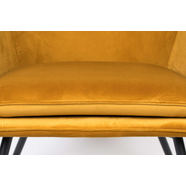 Bon lounge fotel, arany bársony