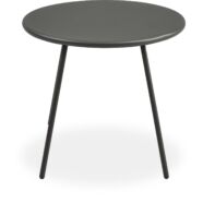 Lagan lerakóasztal, szürke porszórt acél, D60 cm