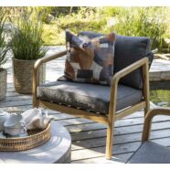 Markland kerti fotel, szürke, akác váz