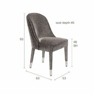 Burton design szék, taupe