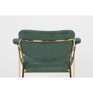 Jolien design karfás szék, sötétzöld