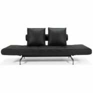 Ghia ágyazható kanapé, 550, fekete textilbőr