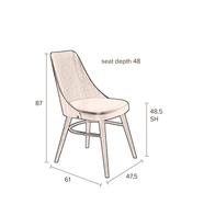 Chaya design étkezőszék, diófa