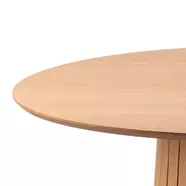 Chirsto étkezőasztal, D120 cm, lakkozott tölgy