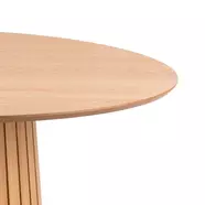 Chirsto étkezőasztal, D120 cm, lakkozott tölgy