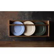 BITZ Wood lapos tányér, D27cm, kék