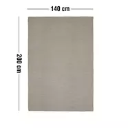 Runi kilim szőnyeg, világosszürke, 200x140cm