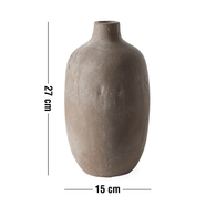 Alesso váza, taupe terrakotta, H27cm