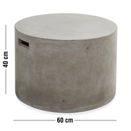 Vigo kerti lerakóasztal, kerek, cement