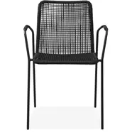 Abuela kerti szék, fekete