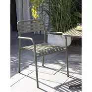 Akadi kerti szék, khaki, alumínium