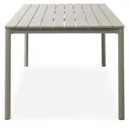 Kalani kerti asztal, alumínium, taupe, 200 x 100 cm