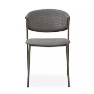 Dahla szék, sötétszürke szövet/láb