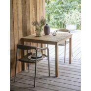 Sigrun kerti asztal, teakfa, 90 x 90 cm