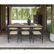 Durano bővíthető kerti asztal, polywood, 140 x 90 cm